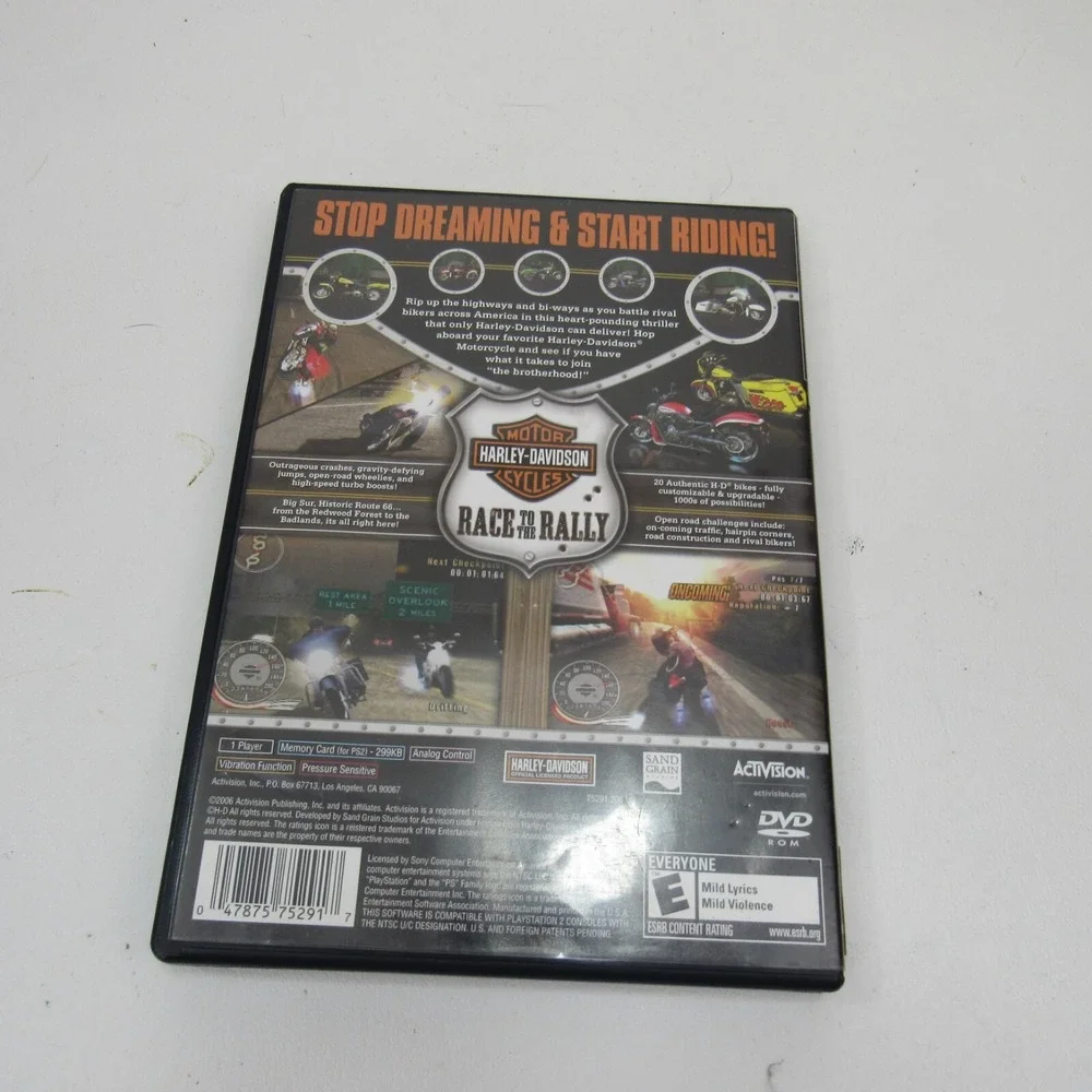 Harley-Davidson Motorcycles Race to the Rally (PS2 PlayStation 2‎ 2006)